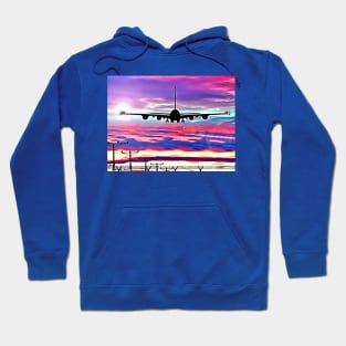 Airplane Landing at Los Angeles Hoodie